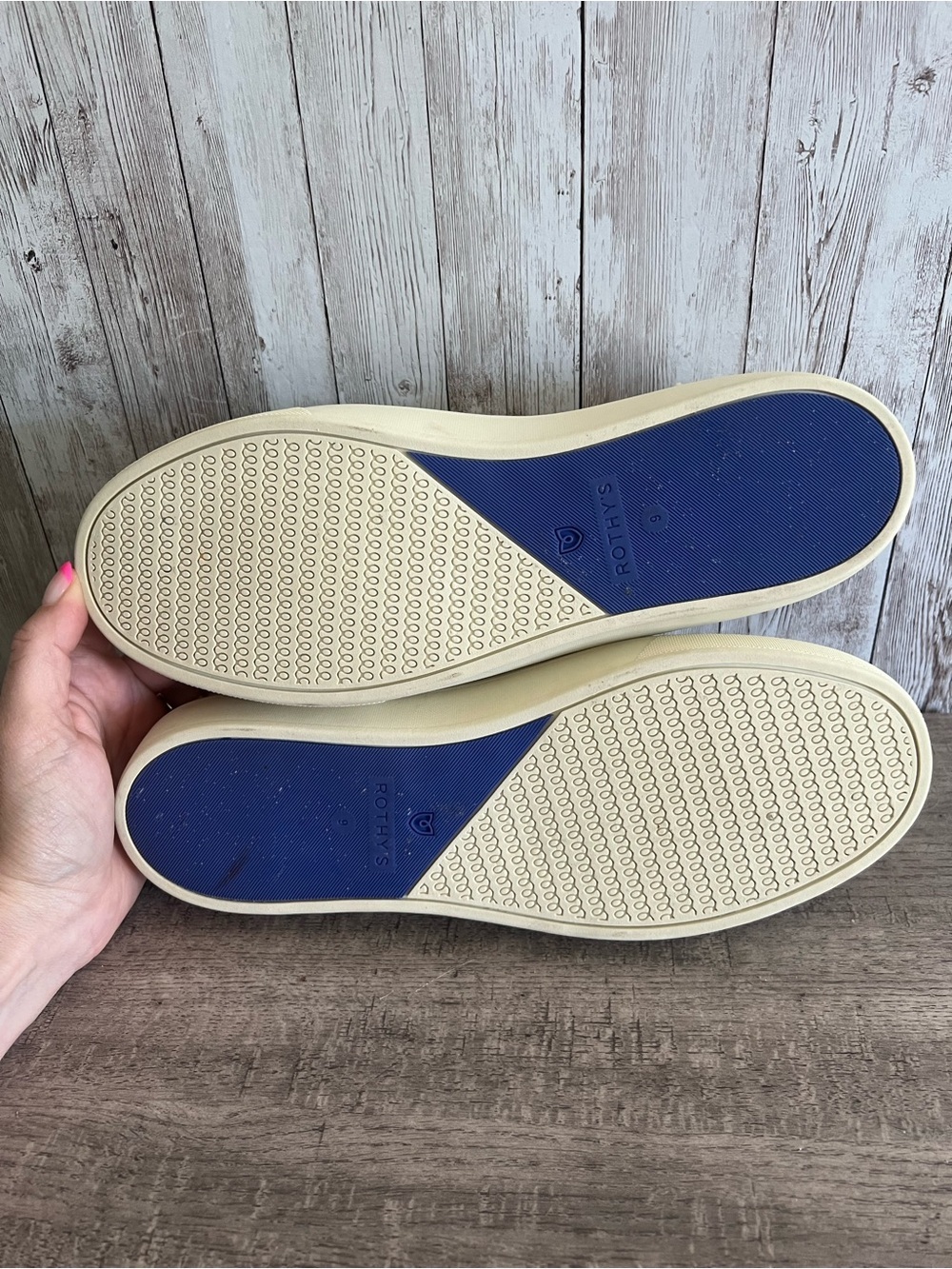 Rothy's Original Honeybun Shimmer Bouclé Slip-On Sneakers Womens Size 9 - Picture 9 of 9